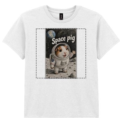 A guinea pig landing on the moon